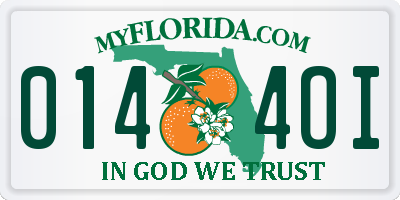 FL license plate 0144OI