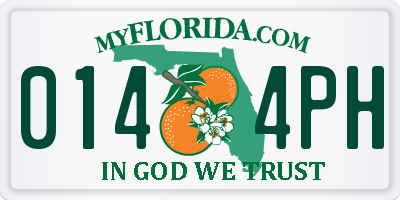 FL license plate 0144PH