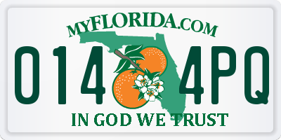 FL license plate 0144PQ