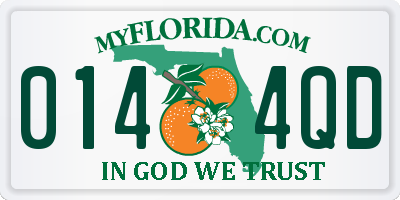 FL license plate 0144QD