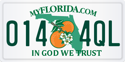 FL license plate 0144QL