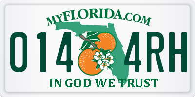 FL license plate 0144RH