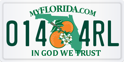 FL license plate 0144RL
