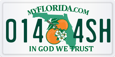 FL license plate 0144SH
