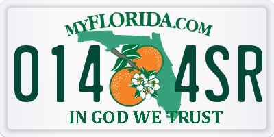 FL license plate 0144SR