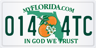 FL license plate 0144TC