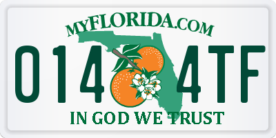 FL license plate 0144TF
