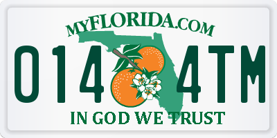 FL license plate 0144TM