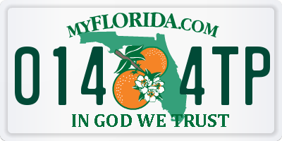 FL license plate 0144TP