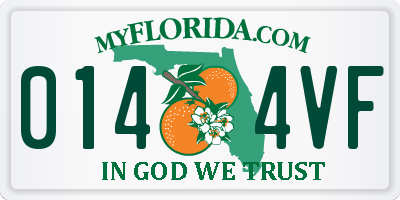 FL license plate 0144VF