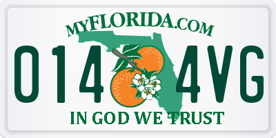 FL license plate 0144VG