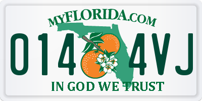 FL license plate 0144VJ