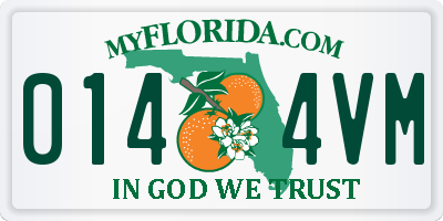 FL license plate 0144VM