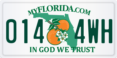 FL license plate 0144WH
