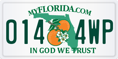 FL license plate 0144WP
