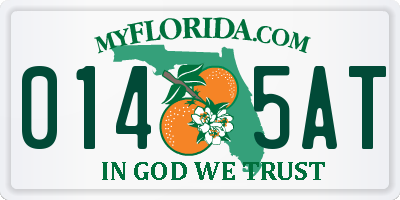 FL license plate 0145AT