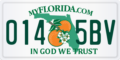 FL license plate 0145BV