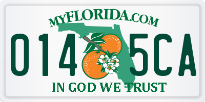 FL license plate 0145CA