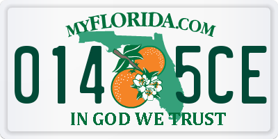 FL license plate 0145CE