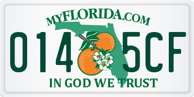 FL license plate 0145CF