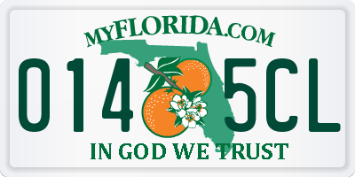 FL license plate 0145CL