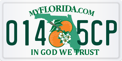 FL license plate 0145CP