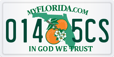 FL license plate 0145CS
