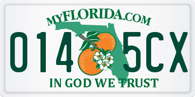 FL license plate 0145CX