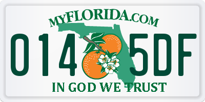 FL license plate 0145DF