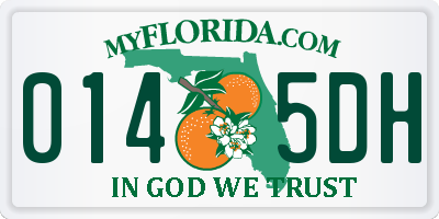 FL license plate 0145DH