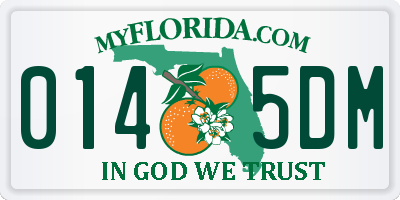 FL license plate 0145DM