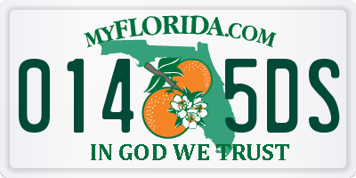 FL license plate 0145DS