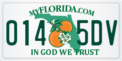 FL license plate 0145DV