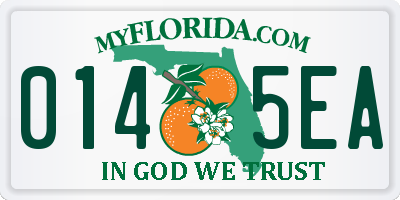 FL license plate 0145EA