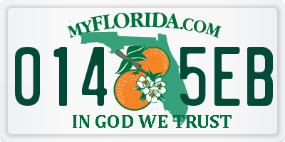 FL license plate 0145EB