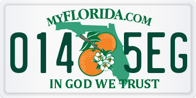 FL license plate 0145EG