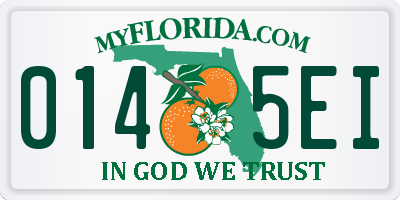 FL license plate 0145EI