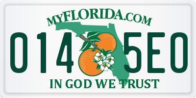 FL license plate 0145EO