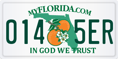 FL license plate 0145ER