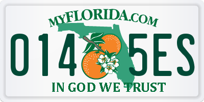 FL license plate 0145ES