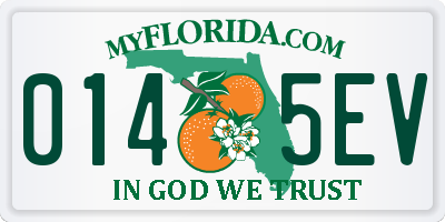FL license plate 0145EV