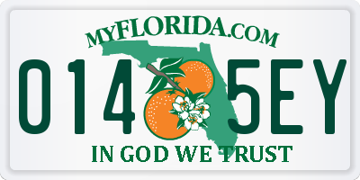 FL license plate 0145EY