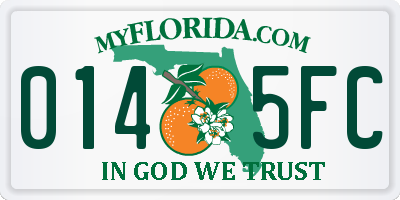 FL license plate 0145FC