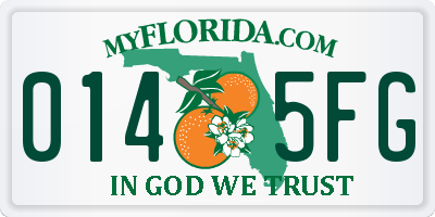 FL license plate 0145FG