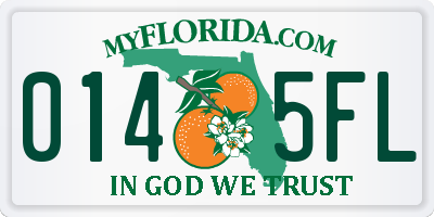 FL license plate 0145FL