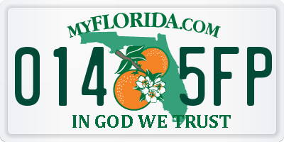 FL license plate 0145FP