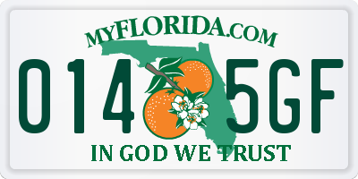 FL license plate 0145GF