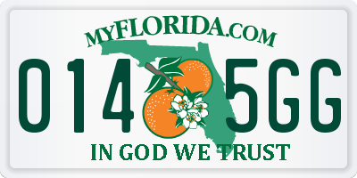 FL license plate 0145GG