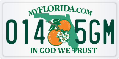 FL license plate 0145GM