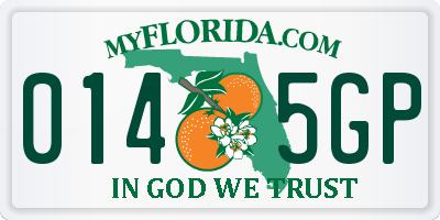 FL license plate 0145GP